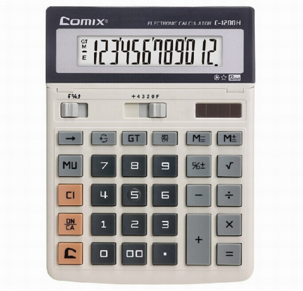 齐心舒视办公计算器（大型）C-1200H
